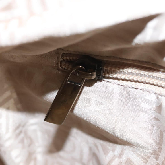 Salvatore Ferragamo Gancini Shoulder Bag Leather Beige Auth BA2736