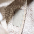 Salvatore Ferragamo Gancini Shoulder Bag Leather Beige Auth BA2736-12