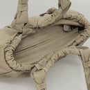 Salvatore Ferragamo Gancini Shoulder Bag Leather Beige Auth BA2736-6