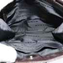 BURBERRY Nova Check Shoulder Bag Nylon Beige Silver Auth BA2738-10