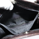 BURBERRY Nova Check Shoulder Bag Nylon Beige Silver Auth BA2738-11