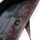 BURBERRY Nova Check Shoulder Bag Nylon Beige Silver Auth BA2738-12