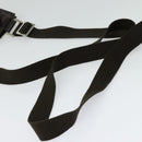 BURBERRY Nova Check Shoulder Bag Nylon Beige Silver Auth BA2738-7