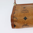 MCM Logogram Vicetos Shoulder Bag PVC Leather Brown Gold Auth BA2739-12