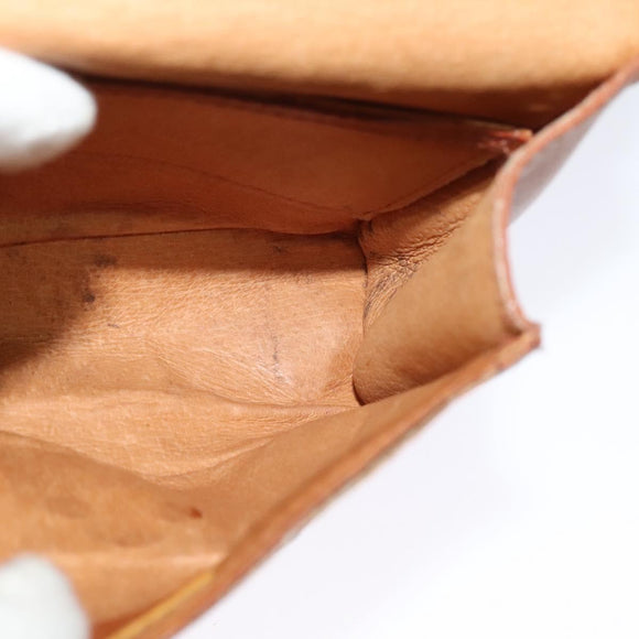 MCM Logogram Vicetos Shoulder Bag PVC Leather Brown Gold Auth BA2739