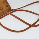 MCM Logogram Vicetos Shoulder Bag PVC Leather Brown Gold Auth BA2739-7