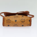 MCM Logogram Vicetos Shoulder Bag PVC Leather Brown Gold Auth BA2739-9