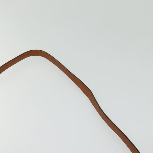 BALLY Shoulder Bag Leather Brown Gold Auth BA2749