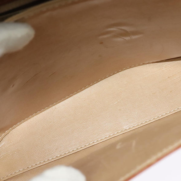 BALLY Shoulder Bag Leather Brown Gold Auth BA2749