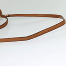 BALLY Shoulder Bag Leather Brown Gold Auth BA2749-9