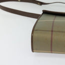 Burberrys Nova Check Shoulder Bag Canvas Beige Gold Auth BA2751-9