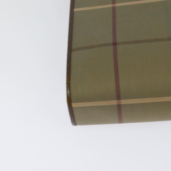 Burberrys Nova Check Shoulder Bag Canvas Beige Gold Auth BA2751