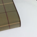 Burberrys Nova Check Shoulder Bag Canvas Beige Gold Auth BA2751-16