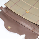 Burberrys Nova Check Shoulder Bag Canvas Beige Gold Auth BA2751-10