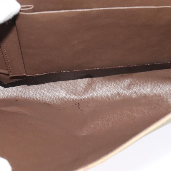 Burberrys Nova Check Shoulder Bag Canvas Beige Gold Auth BA2751