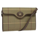 Burberrys Nova Check Shoulder Bag Canvas Beige Gold Auth BA2751-1