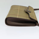 Burberrys Nova Check Shoulder Bag Canvas Beige Gold Auth BA2751-4
