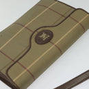 Burberrys Nova Check Shoulder Bag Canvas Beige Gold Auth BA2751-6