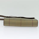 Burberrys Nova Check Shoulder Bag Canvas Beige Gold Auth BA2751-5