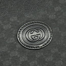 GUCCI Micro GG Supreme Shoulder Bag PVC Black Gold 001 104 0915 Auth BA2752-14