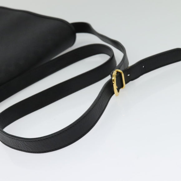 GUCCI Micro GG Supreme Shoulder Bag PVC Black Gold 001 104 0915 Auth BA2752