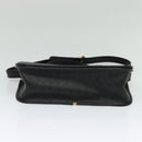 GUCCI Micro GG Supreme Shoulder Bag PVC Black Gold 001 104 0915 Auth BA2752-9