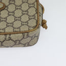 GUCCI GG Plus Supreme Shoulder Bag PVC Beige Auth BA2755-14