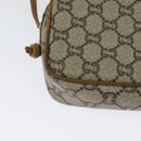 GUCCI GG Plus Supreme Shoulder Bag PVC Beige Auth BA2755-15