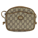 GUCCI GG Plus Supreme Shoulder Bag PVC Beige Auth BA2755-13