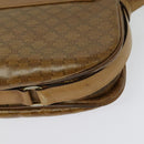 CELINE Macadam Canvas Shoulder Bag Brown Gold Auth BA2757-16