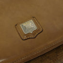 CELINE Macadam Canvas Shoulder Bag Brown Gold Auth BA2757-17