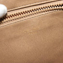 CELINE Macadam Canvas Shoulder Bag Brown Gold Auth BA2757-18