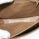 CELINE Macadam Canvas Shoulder Bag Brown Gold Auth BA2757-12