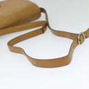 CELINE Macadam Canvas Shoulder Bag Brown Gold Auth BA2757-7