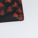 GIVENCHY Clutch Bag Safiano Leather Red Silver Auth BA2760-16