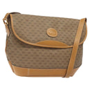 GUCCI Micro GG Supreme Shoulder Bag PVC Beige Gold Auth BA2767-1