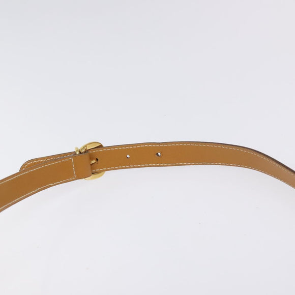 GUCCI Micro GG Supreme Shoulder Bag PVC Beige Gold Auth BA2767