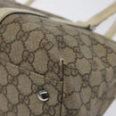 GUCCI GG Supreme Hand Bag PVC Beige Gold 116 02 080 Auth BA2772-15