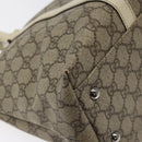 GUCCI GG Supreme Hand Bag PVC Beige Gold 116 02 080 Auth BA2772-16