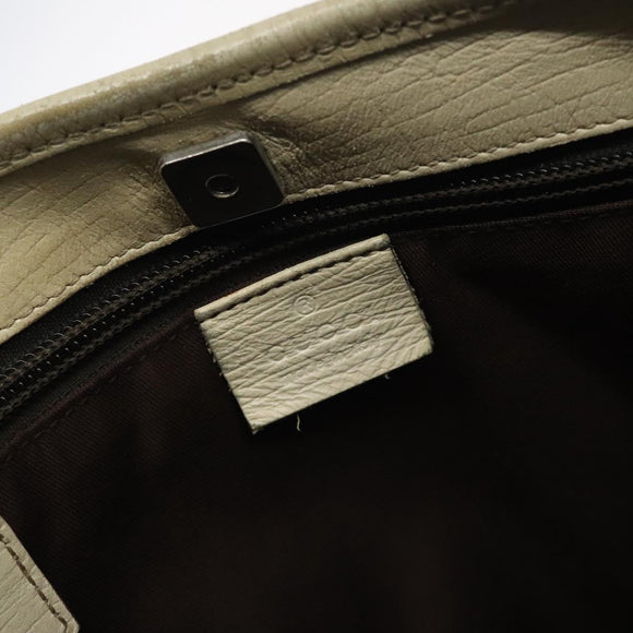 GUCCI GG Supreme Hand Bag PVC Beige Gold 116 02 080 Auth BA2772