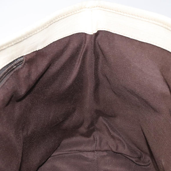 GUCCI GG Supreme Hand Bag PVC Beige Gold 116 02 080 Auth BA2772