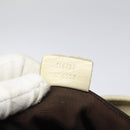 GUCCI GG Supreme Hand Bag PVC Beige Gold 116 02 080 Auth BA2772-12