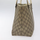 GUCCI GG Supreme Hand Bag PVC Beige Gold 116 02 080 Auth BA2772-3