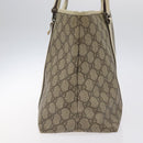 GUCCI GG Supreme Hand Bag PVC Beige Gold 116 02 080 Auth BA2772-4