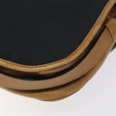CELINE Shoulder Bag Canvas Black Gold Auth BA2774-12