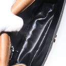 CELINE Shoulder Bag Canvas Black Gold Auth BA2774-16