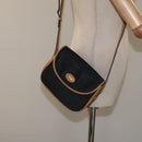 CELINE Shoulder Bag Canvas Black Gold Auth BA2774-20