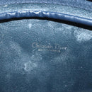 Christian Dior Honeycomb Canvas Shoulder Bag PVC Navy gold Auth BA2781-19