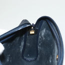Christian Dior Honeycomb Canvas Shoulder Bag PVC Navy gold Auth BA2781-20