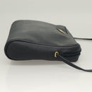 Christian Dior Honeycomb Canvas Shoulder Bag PVC Navy gold Auth BA2781-4